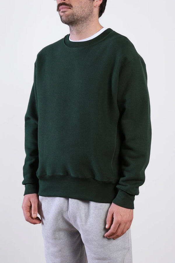 POWER GOODS - SUPER-WEIGHT CREWNECK FOREST GREEN