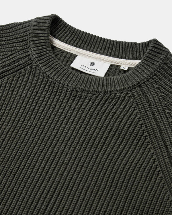 ANERKJENDT - AKSUNE PATENT KNIT - FOREST NIGHT