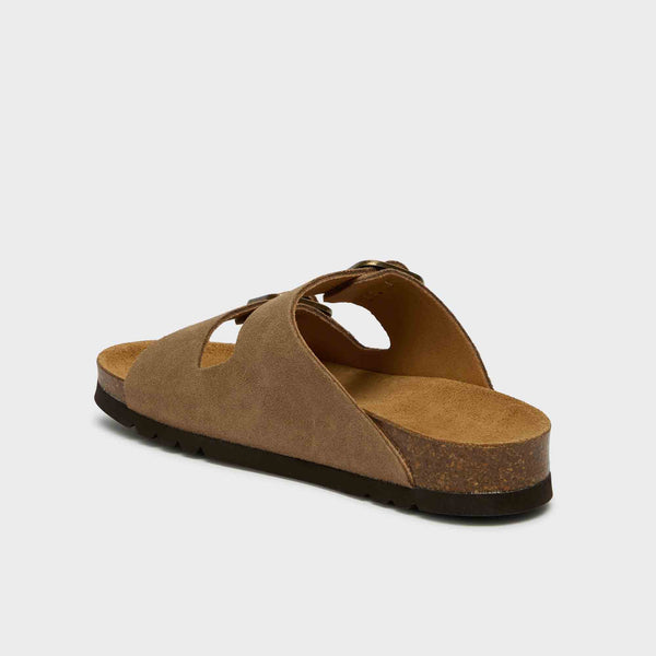 SCHOLL - MULES JULIEN SUEDE TAUPE