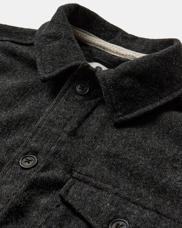 ANERKJENDT - AKOSCAR WOOL OVERSHIRT - GRANITE GRAY