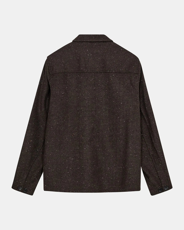 ANERKJENDT - AKOSCAR WOOLEN OVERSHIRT - MULCH