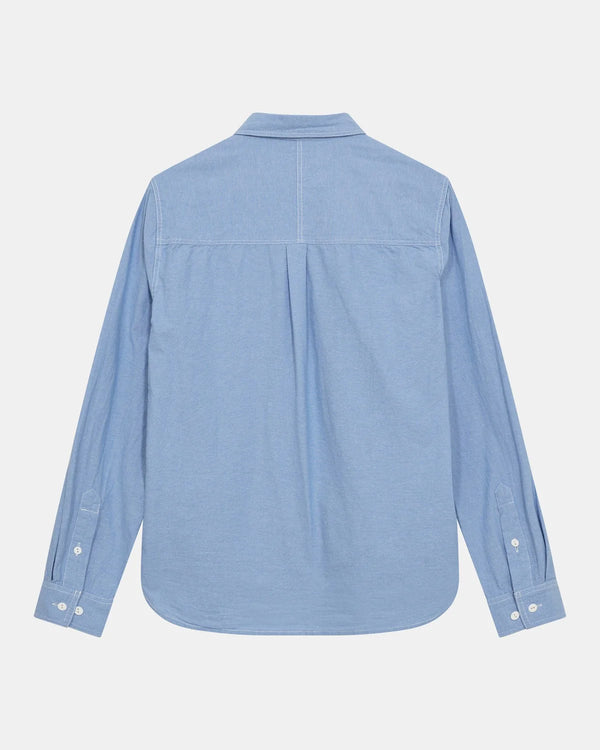ANERKJENDT - AKTHESHIRT L/S CHAMBRAY SHIRT - COPEN BLUE