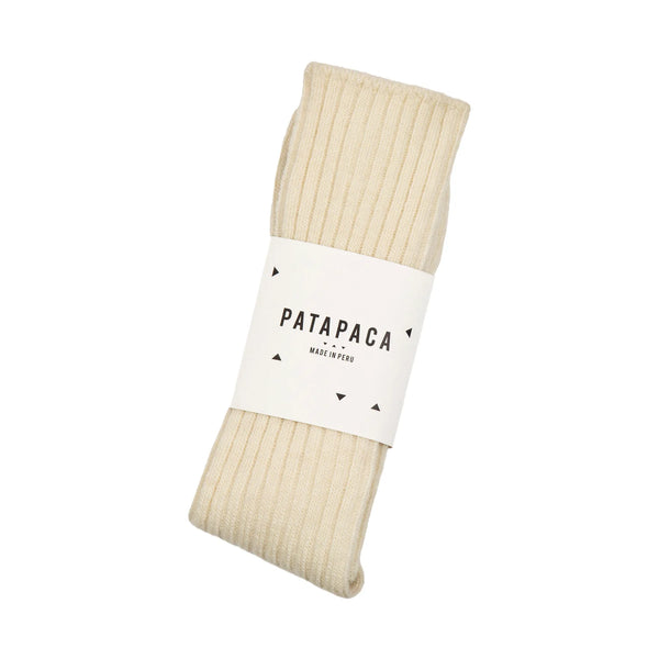 PATAPACA - RIBBED SOCK (UNDYED)
