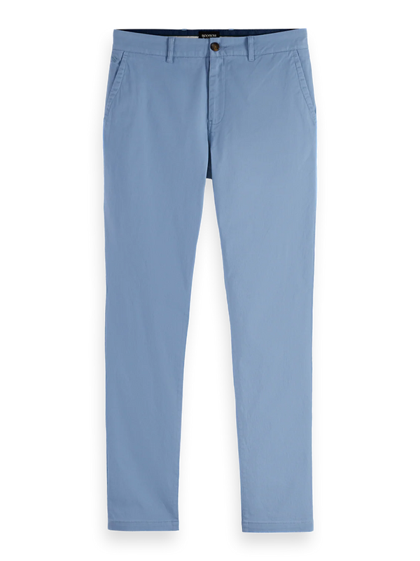 SCOTCH & SODA SEASONAL ESSENTIALS STUART SLIM CHINO FADED DENIM