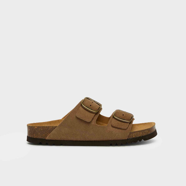 SCHOLL - MULES JULIEN SUEDE TAUPE