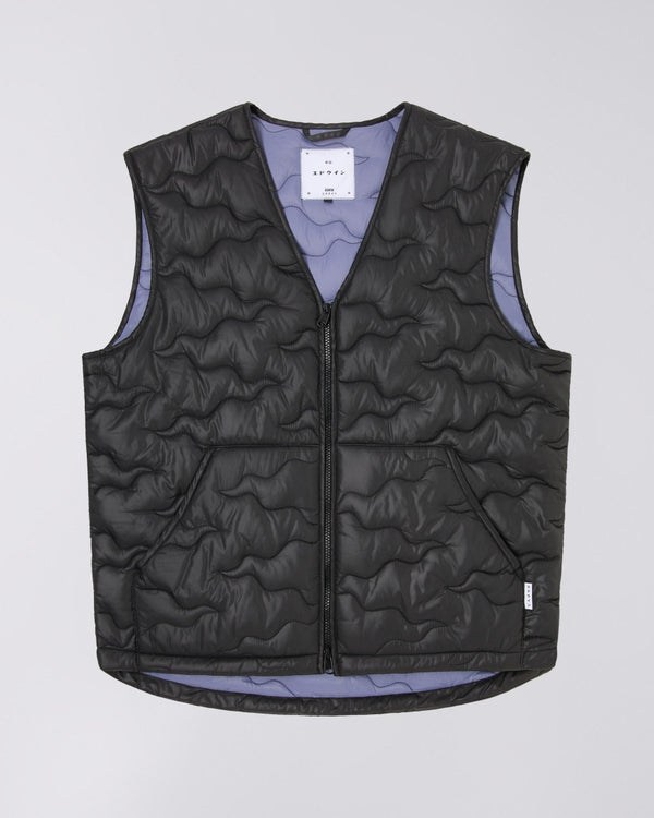 EDWIN - CAMPER VEST BLACK