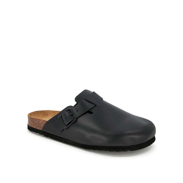 SCHOLL - OLIVIER MULES BLACK LEATHER