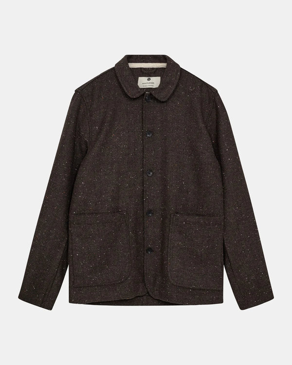 ANERKJENDT - AKOSCAR WOOLEN OVERSHIRT - MULCH
