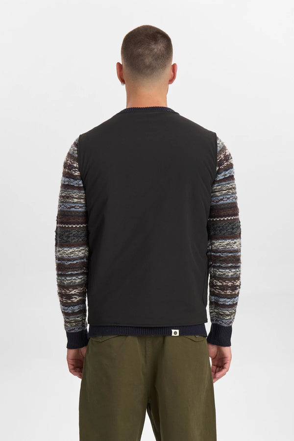 ANERKJENDT - AKRASMUS QUILT GILET - CAVIAR