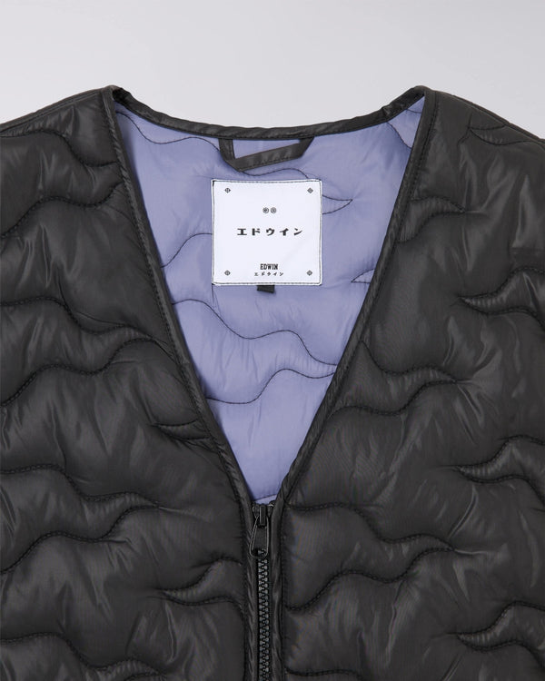 EDWIN - CAMPER VEST BLACK