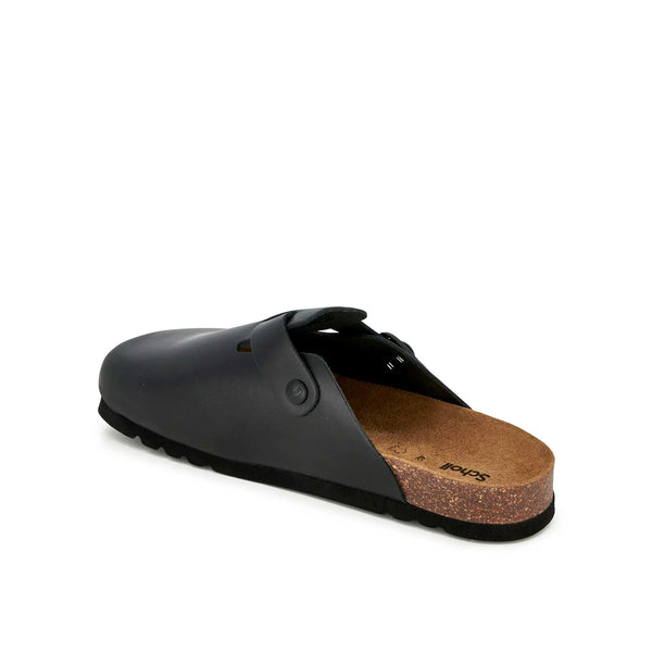 SCHOLL - OLIVIER MULES BLACK LEATHER