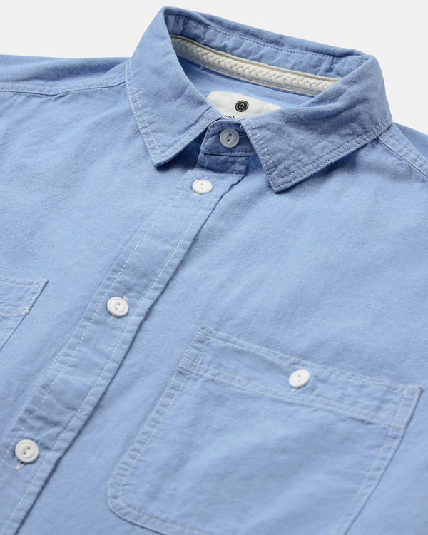 ANERKJENDT - AKTHESHIRT L/S CHAMBRAY SHIRT - COPEN BLUE