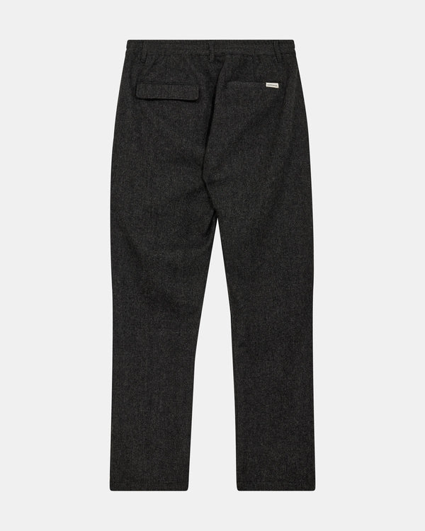 ANERKJENDT - AKJAN PLEAT WOOL PANTS - GRANITE GRAY