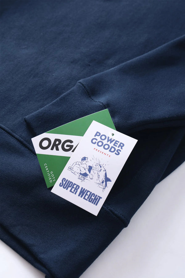 POWER GOODS - SUPER WEIGHT QUARTER ZIP NAVY BLUE