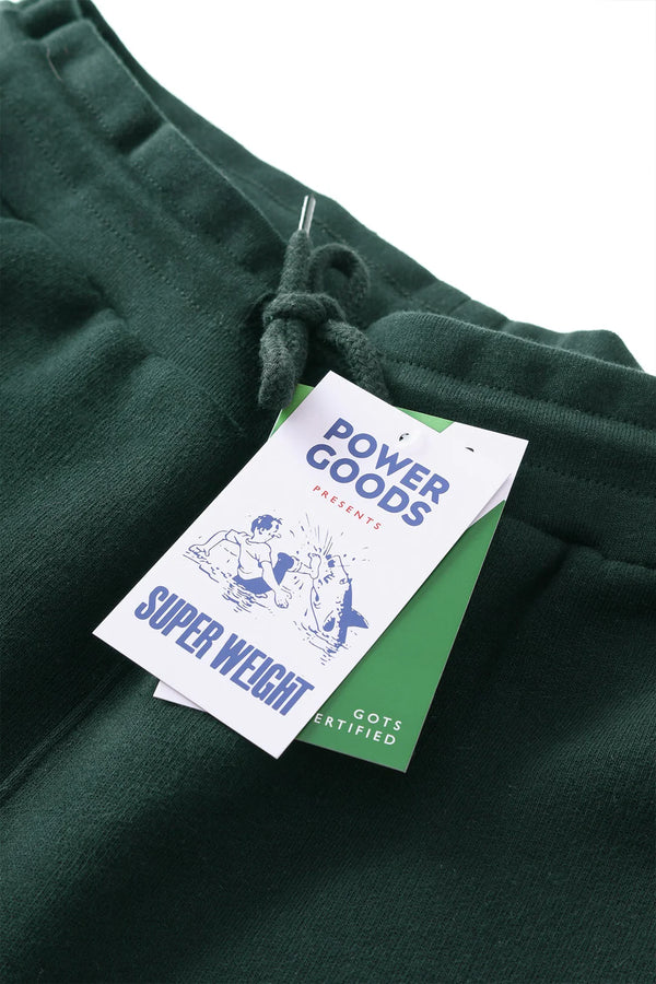 POWER GOODS - SUPER-WEIGHT SWEATPANTS FOREST GREEN