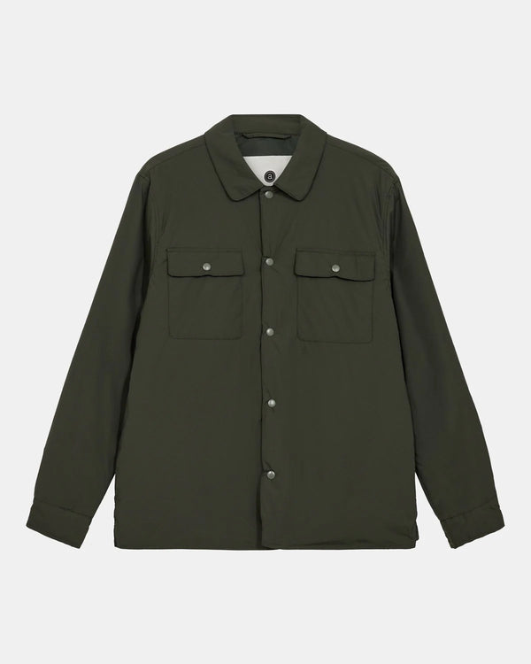 ANERKJENDT - AKOSCAR NYLON PADDED JACKET - FOREST NIGHT