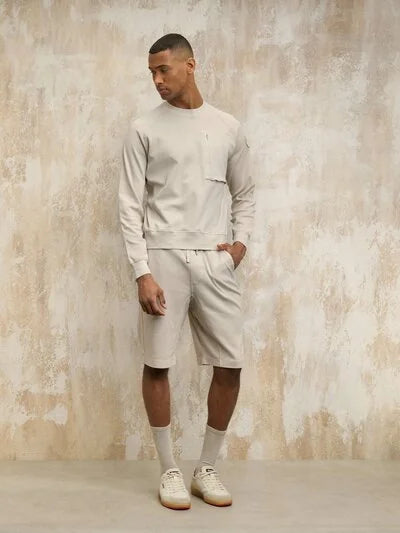 BLAUER - CAMDEN CREW NECK SWEATSHIRT GREY FOG