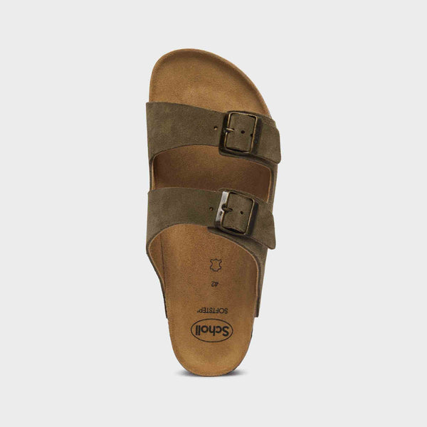 SCHOLL - MULES JULIEN SUEDE KHAKI