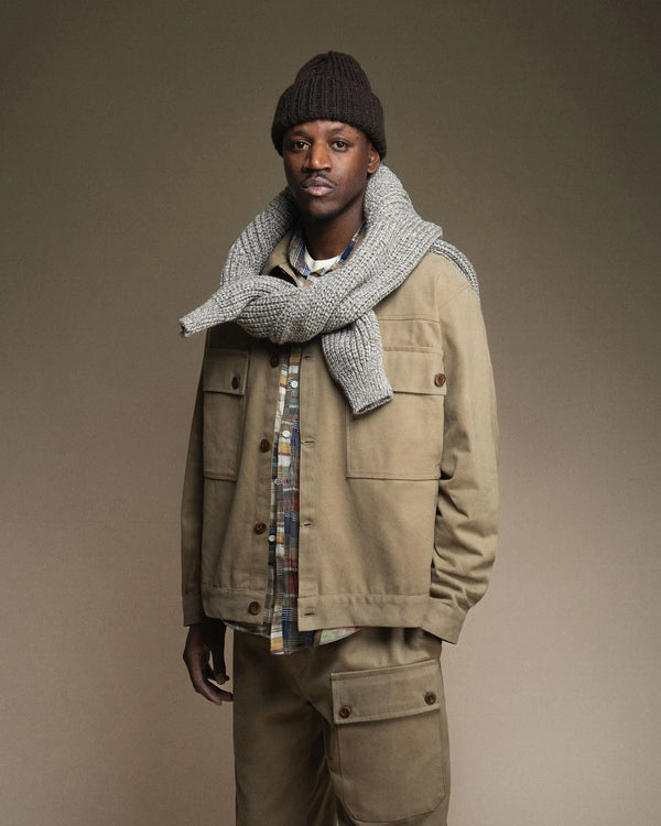 CAFE MOUNTAIN - WOOL TOQUE BEANIE EARTH BROWN