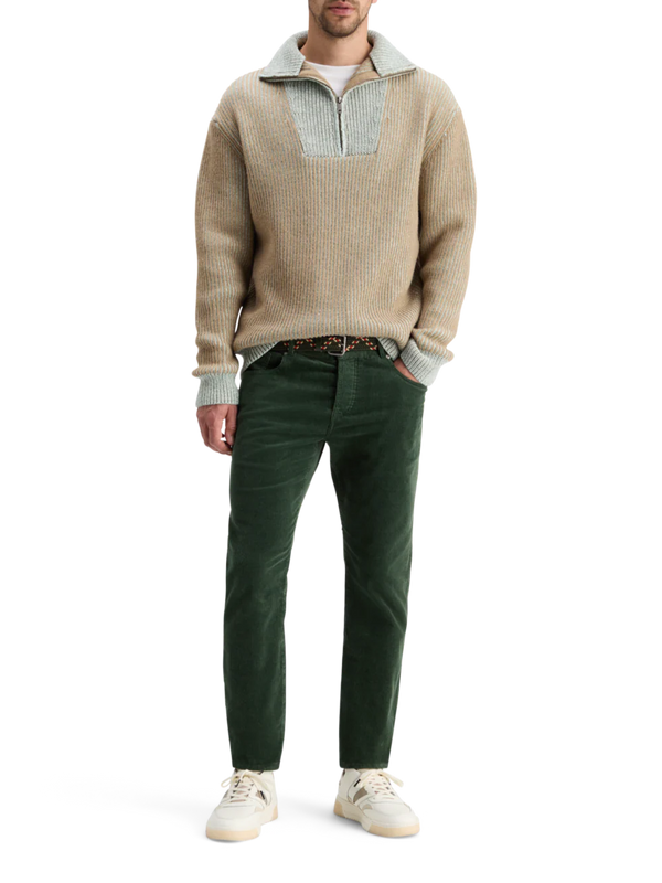 SCOTCH & SODA - RALSTON 5 POCKET CORDUROY CHINO PINE GREEN