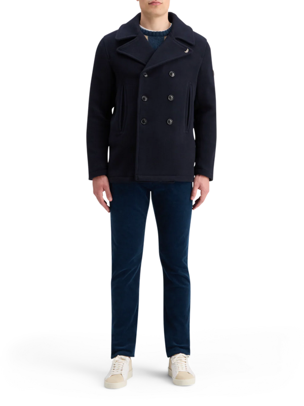 SCOTCH & SODA - WOOL BLEND PEACOAT NIGHT