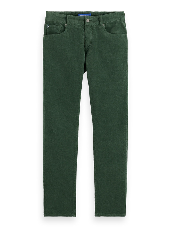 SCOTCH & SODA - RALSTON 5 POCKET CORDUROY CHINO PINE GREEN