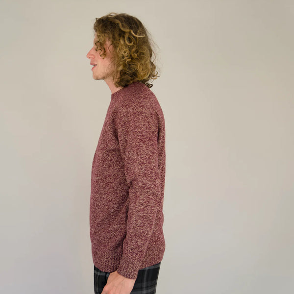 ORIGIN - LAMBSWOOL OXFORD KNIT JUMPER RUBY