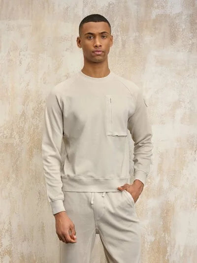BLAUER - CAMDEN CREW NECK SWEATSHIRT GREY FOG