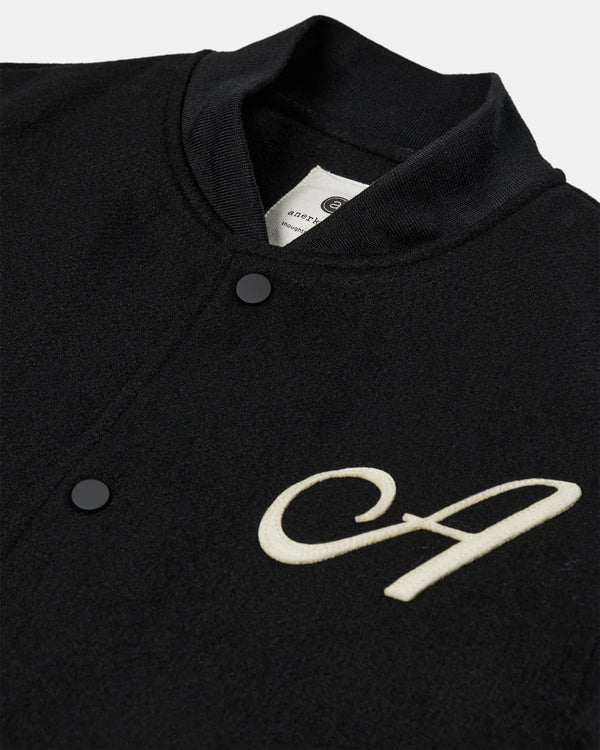 ANERKJENDT - AKBERTIE WOOL BOMBER JACKET - CAVIAR