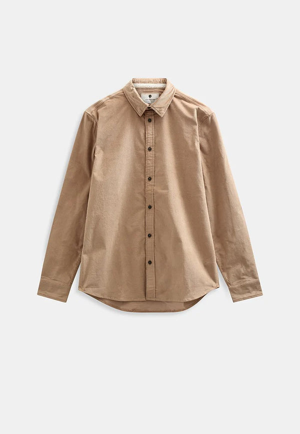 ANERKJENDT - AKLEIF SOLID CORD SHIRT - TIGER´S EYE