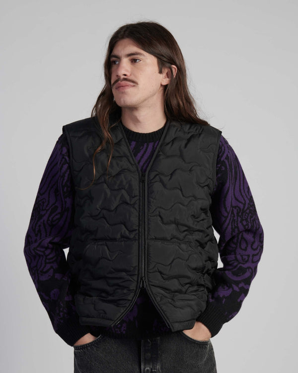 EDWIN - CAMPER VEST BLACK
