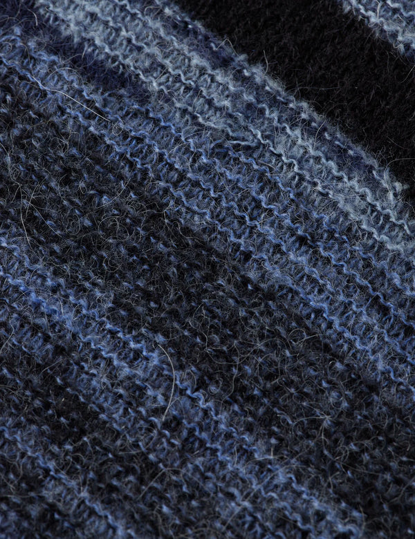 SCOTCH & SODA - FLUFFY ALPACA WOOL BLEND CREW NECK PEACOAT