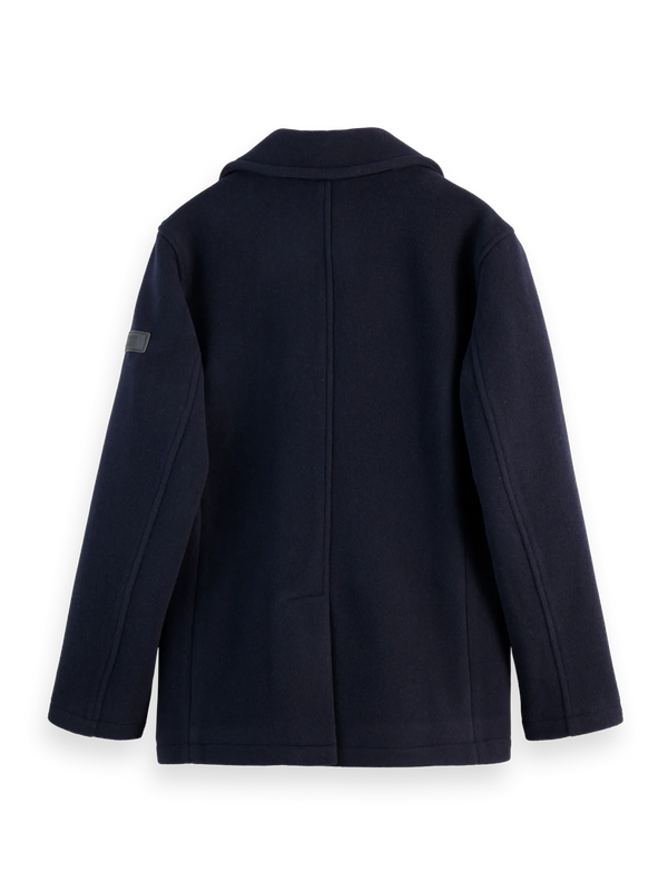 SCOTCH & SODA - WOOL BLEND PEACOAT NIGHT