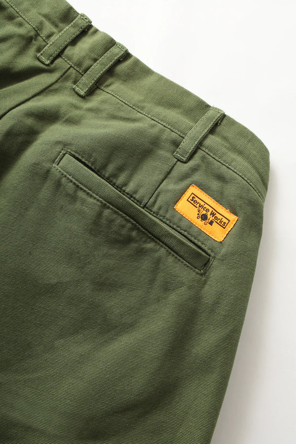 SERVICE WORKS - CANVAS PART TIMER PANT (OLIVE)