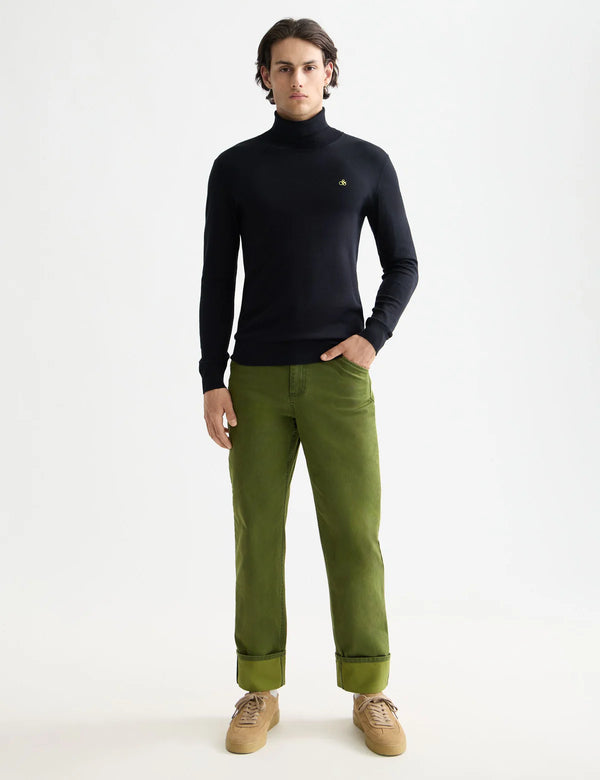 SCOTCH & SODA - VISCOSE TURTLENECK KNIT JUMPER BLACK