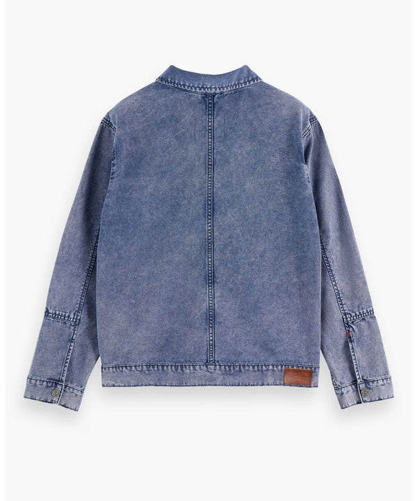 SCOTCH & SODA - WORKWEAR DENIM SHIRT JACKET WASHED BLUE