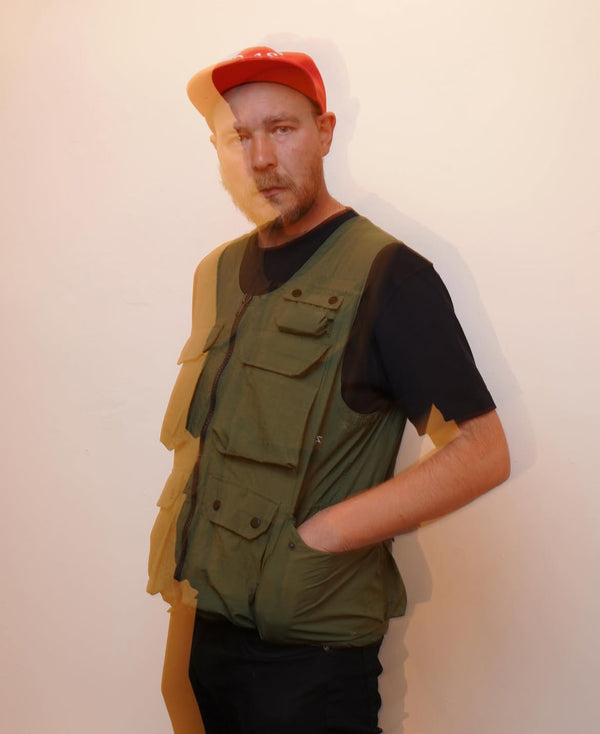 FUZZ - ZIP UTILITY VEST GREEN