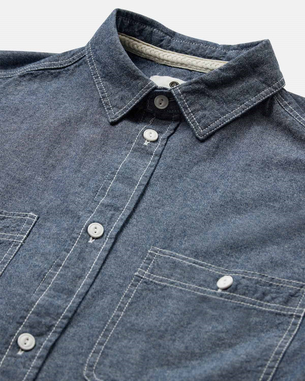 ANERKJENDT - AKTHESHIRT L/S CHAMBRAY SHIRT - SKY CAPTAIN
