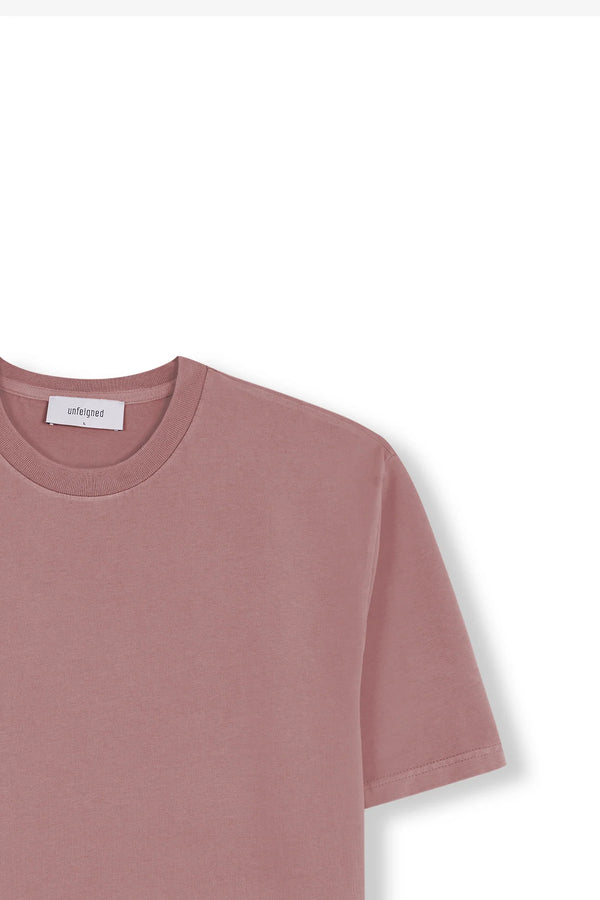 UNFEIGNED - BASIC T SHIRT DUSTY ROSE