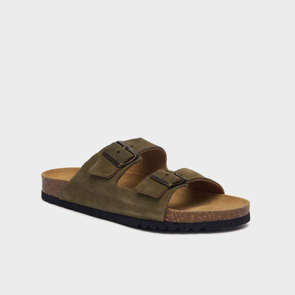 SCHOLL - MULES JULIEN SUEDE KHAKI