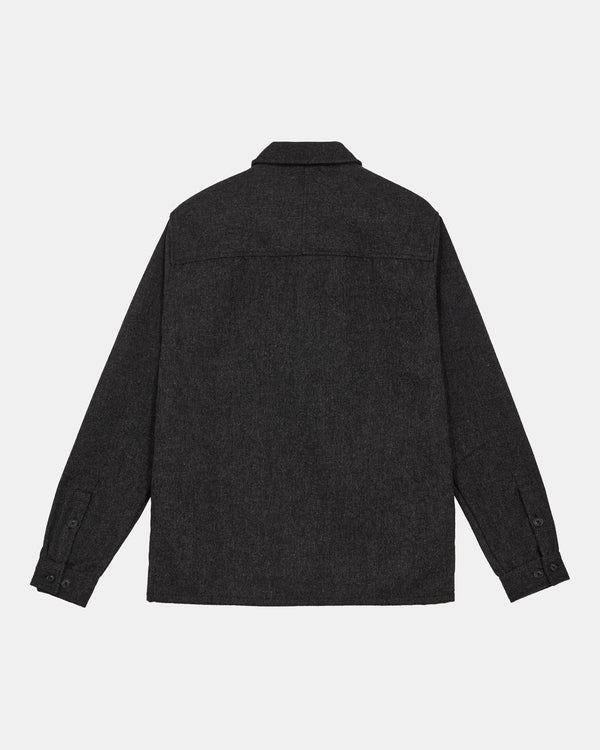 ANERKJENDT - AKOSCAR WOOL OVERSHIRT - GRANITE GRAY