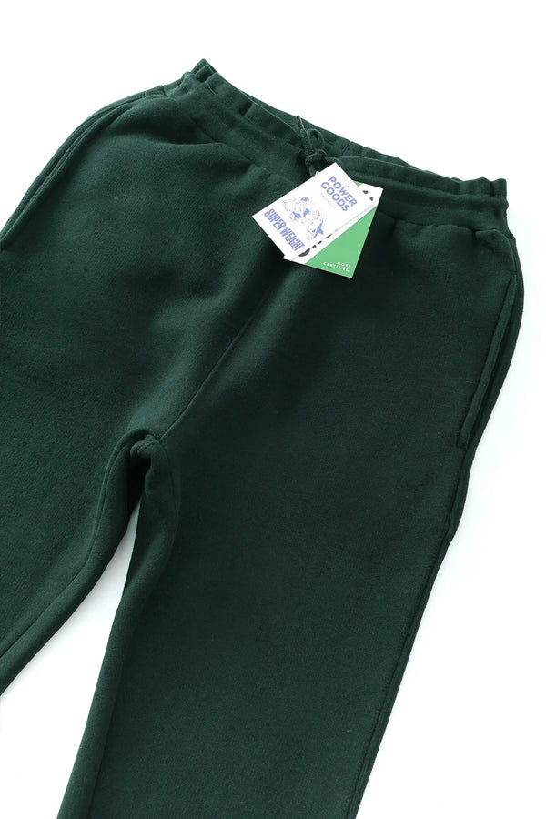 POWER GOODS - SUPER-WEIGHT SWEATPANTS FOREST GREEN