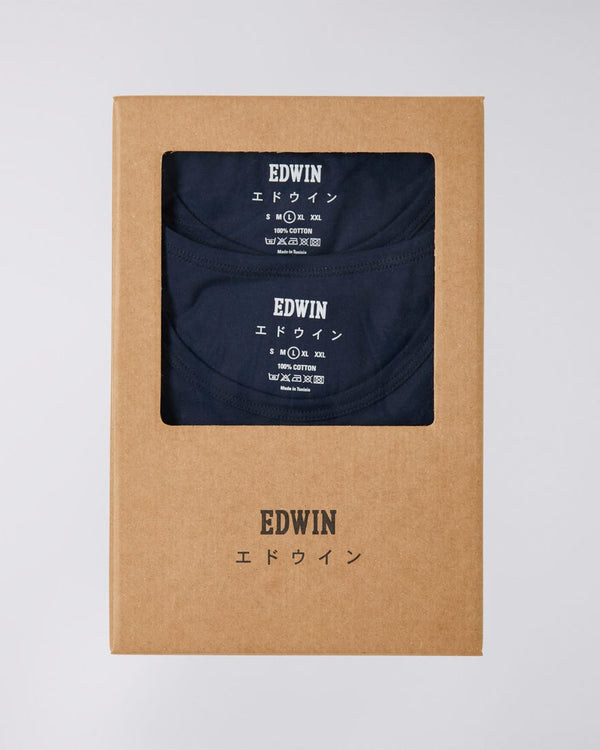 Edwin Double Pack Tee Navy
