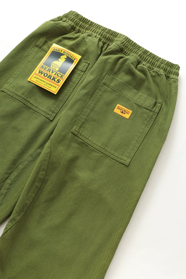 Service Works - Herringbone Chef Pant (Olive)