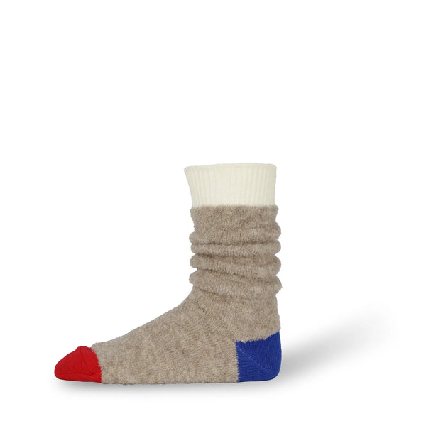 Decka Alpaca Boucle Socks - Beige