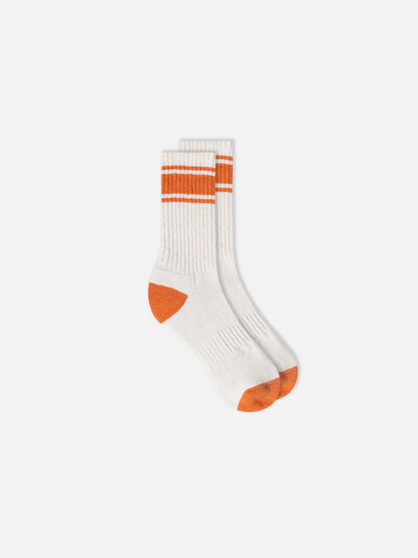 Kestin Elgin Cotton Sock - Orange / Ecru