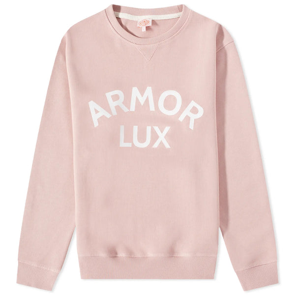Armor Lux Organic Logo Crew Sweat - Pink