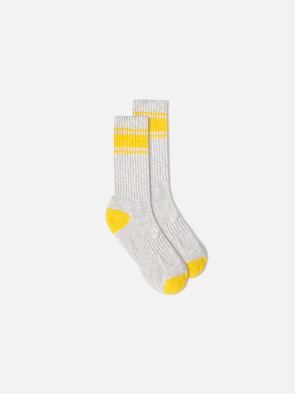 Kestin Elgin Cotton Sock - Grey / Yellow