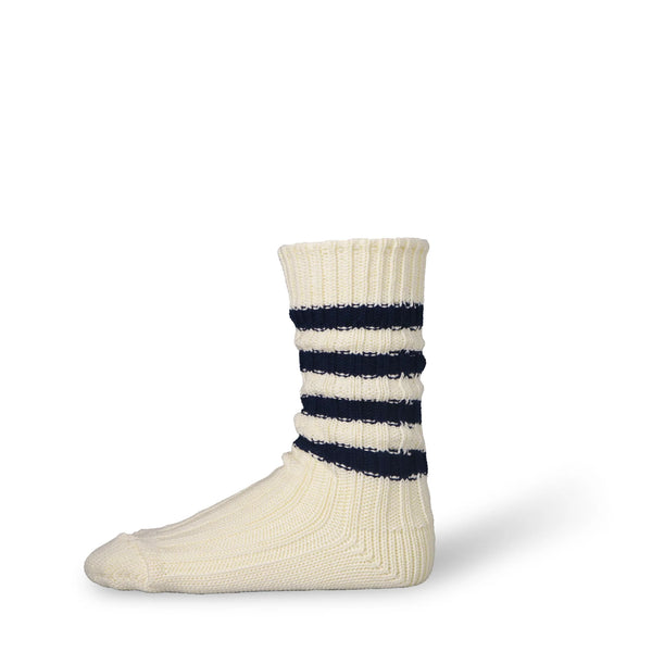 Decka Heavyweight Socks Stripes - Navy